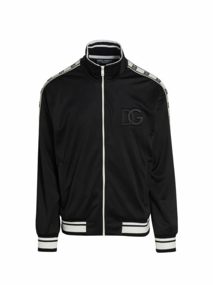 Men * | Dolce&Gabbana Embossed Logo Track Jacket For Men