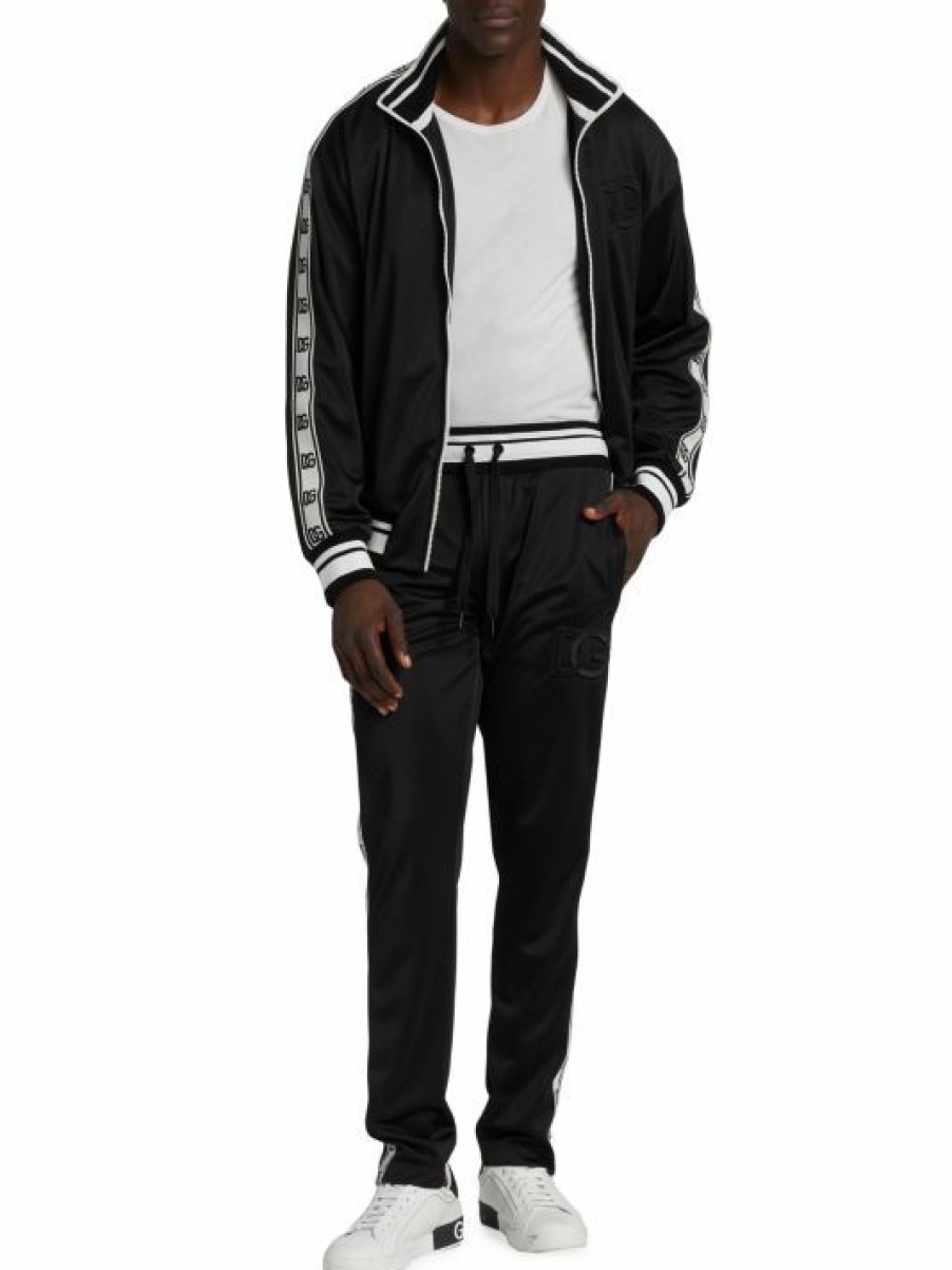 Men * | Dolce&Gabbana Embossed Logo Track Jacket For Men