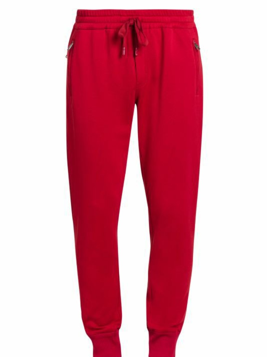 Men * | Dolce&Gabbana Plaque Logo Sweatpants For Men