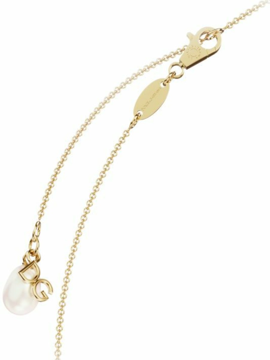 Jewelry * | Dolce&Gabbana 18K Yellow Gold & Freshwater Pearl Chain Necklace