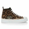 Men * | Dolce&Gabbana Leopard-Print High-Top Sneakers For Men