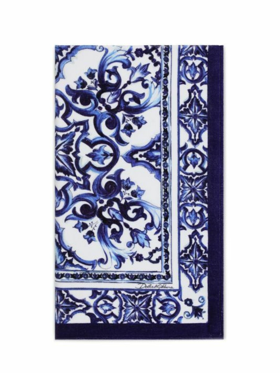 Kids * | Dolce&Gabbana Tris Maiolica Beach Towel For Kids