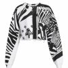 Women'S Clothing * | Dolce&Gabbana Zebra Cropped Zebra & Logo-Print Sweatshirt