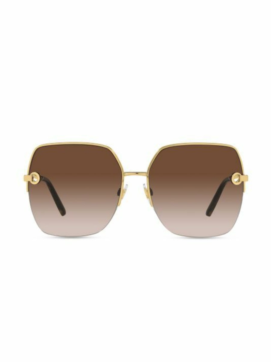 Accessories * | Dolce&Gabbana Devotion 57Mm Square Sunglasses