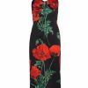 Women'S Clothing * | Dolce&Gabbana Painterly Floral Knee-Length Dress