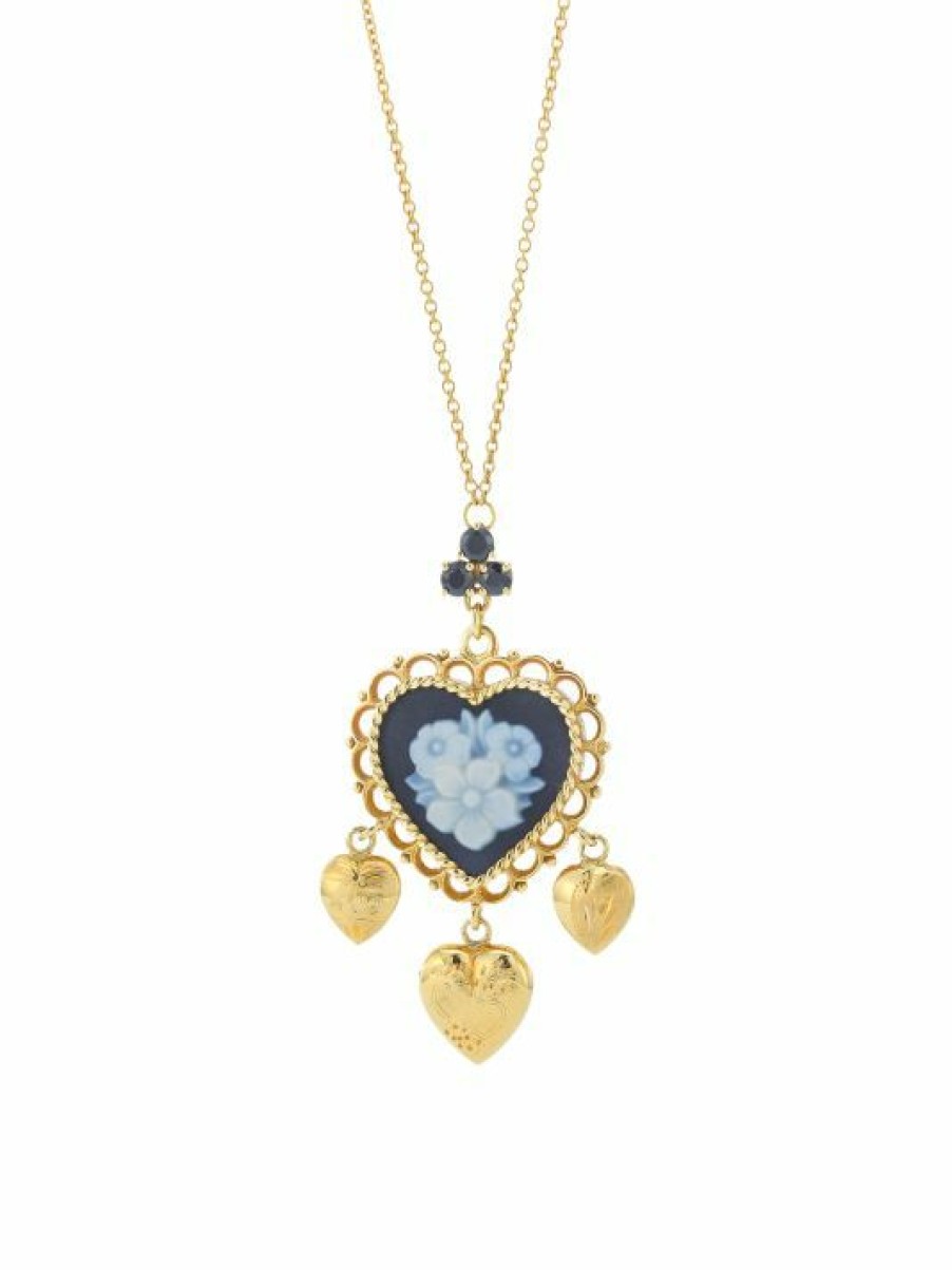 Jewelry * | Dolce&Gabbana 18K Yellow Gold Cameo Pendant Necklace