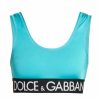 Women'S Clothing * | Dolce&Gabbana Capri Cropped Logo-Hem Top