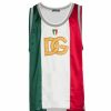 Men * | Dolce&Gabbana Tricolor Satin Logo Jersey For Men