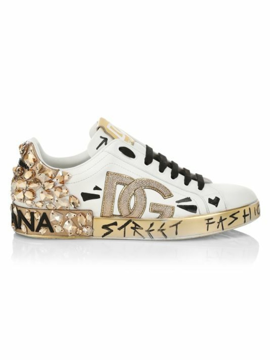 Men * | Dolce&Gabbana Bassa Crystal Sneakers For Men