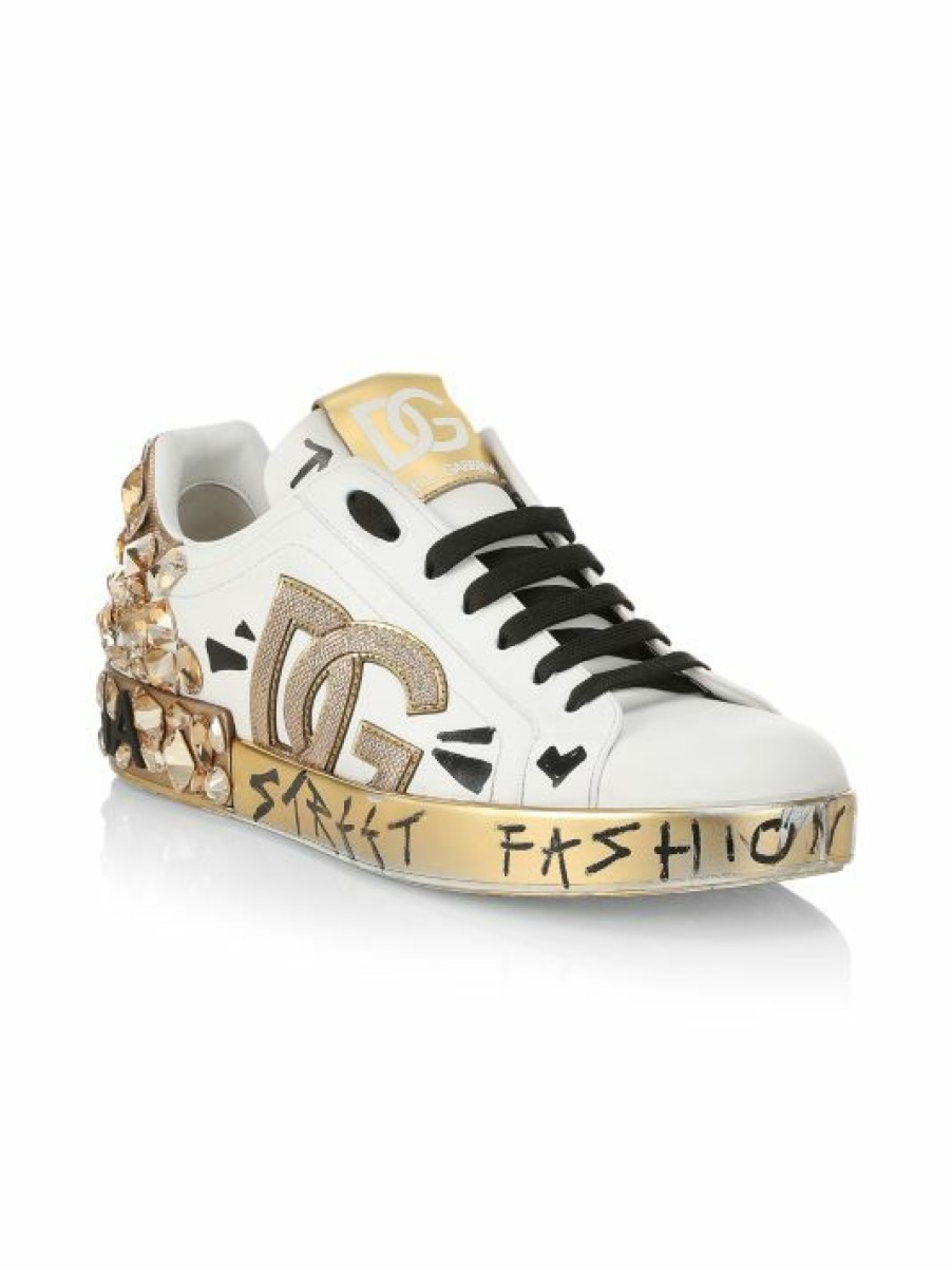 Men * | Dolce&Gabbana Bassa Crystal Sneakers For Men