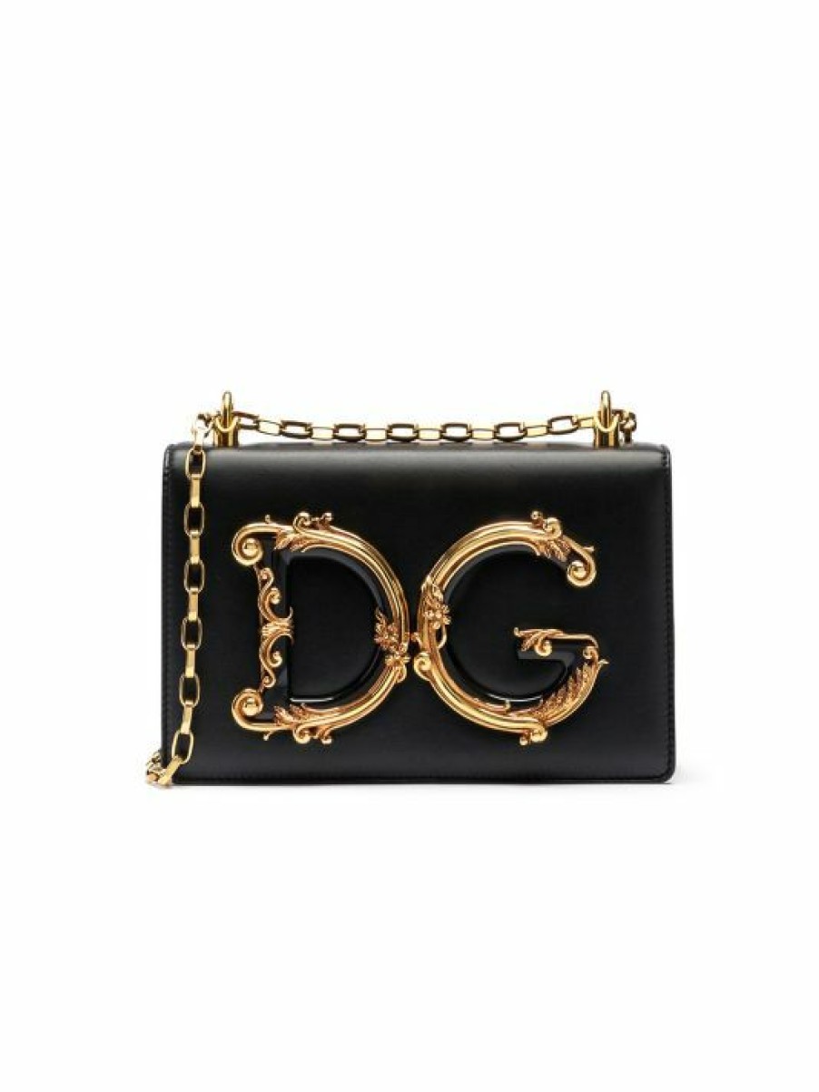 Handbags * | Dolce&Gabbana D&G Girls Leather Shoulder Bag