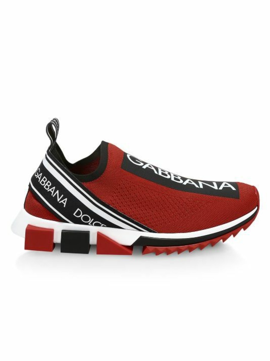 Men * | Dolce&Gabbana Sorrento Bassa Maglina Tech Knit Sneakers For Men