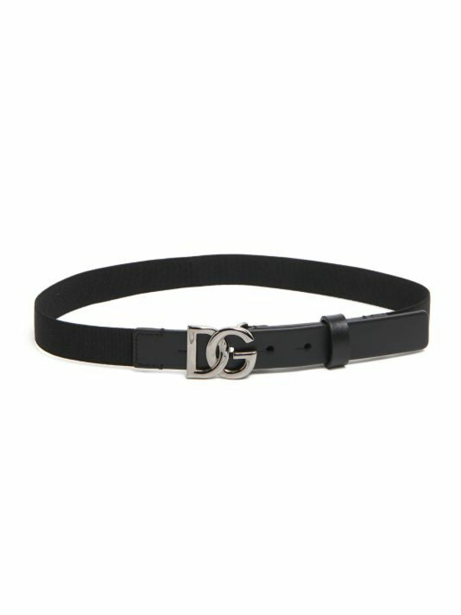 Kids * | Dolce&Gabbana Kid'S Leather Logo Belt For Kids