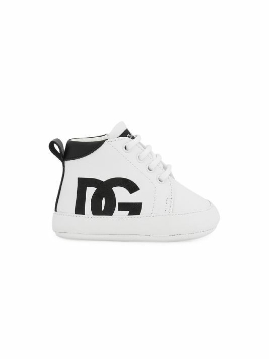 Men * | Dolce&Gabbana Baby'S Interlocking Logo High-Top Sneakers For Kids