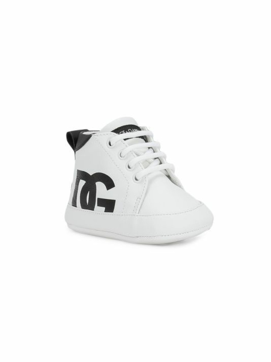 Men * | Dolce&Gabbana Baby'S Interlocking Logo High-Top Sneakers For Kids