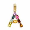 Jewelry * | Dolce&Gabbana Rainbow Alphabet 18K Yellow Gold & Multi Gemstone Initial A Charm