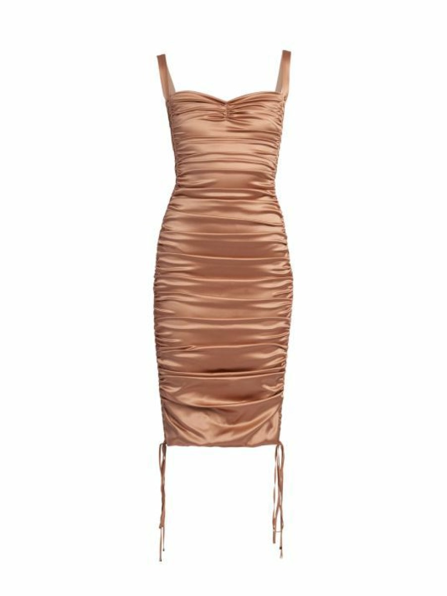 Women'S Clothing * | Dolce&Gabbana Ruched Silk Midi-Dress