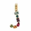 Jewelry * | Dolce&Gabbana Rainbow Alphabet 18K Yellow Gold & Multi Gemstone Initial J Charm