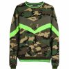 Men * | Dolce&Gabbana Military-Print Crewneck Logo Sweatshirt For Men