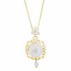 Jewelry * | Dolce&Gabbana 18K Yellow Gold & White Opal Rose Pendant Necklace