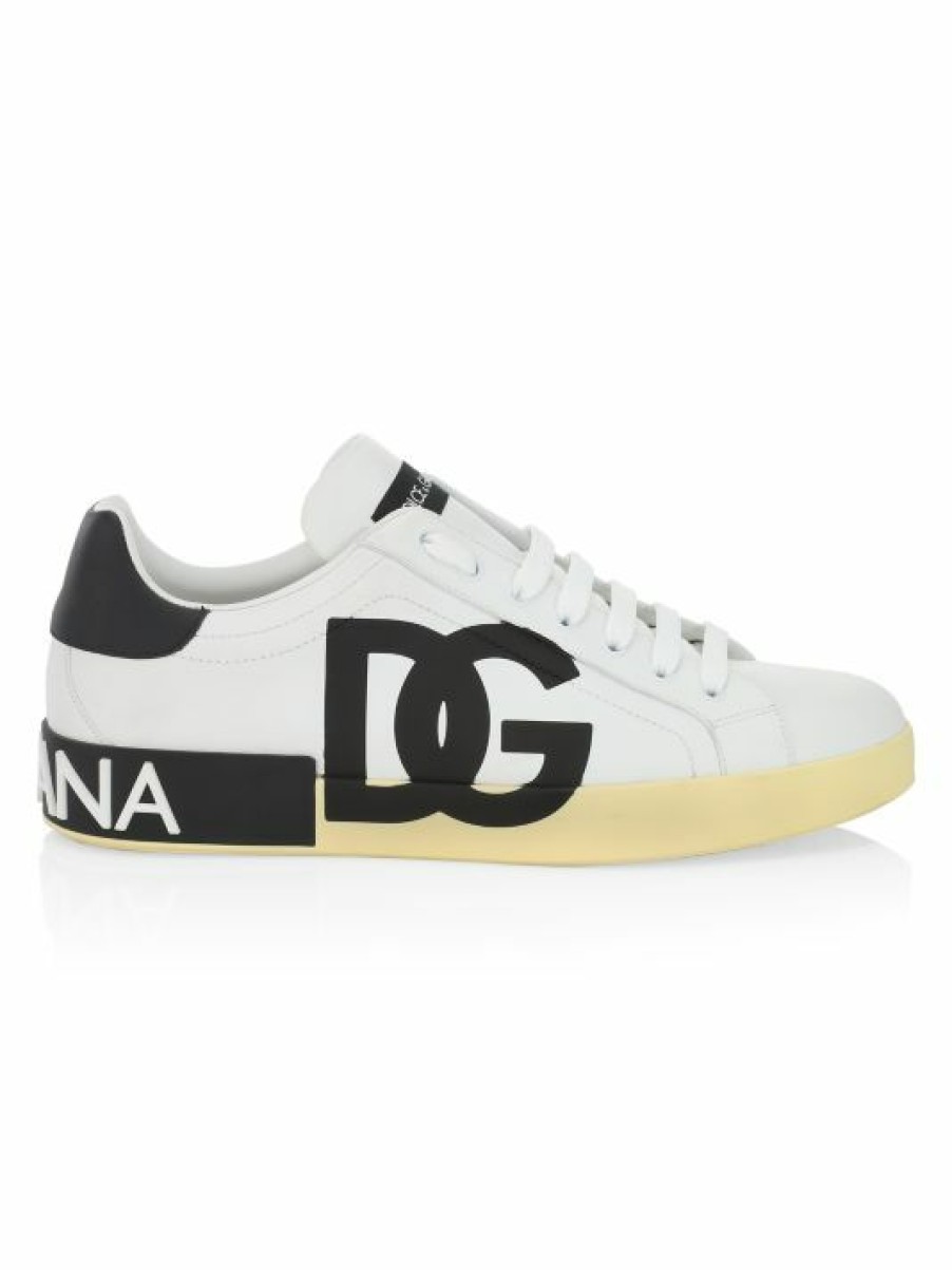 Men * | Dolce&Gabbana Portofino Logo Sneakers For Men