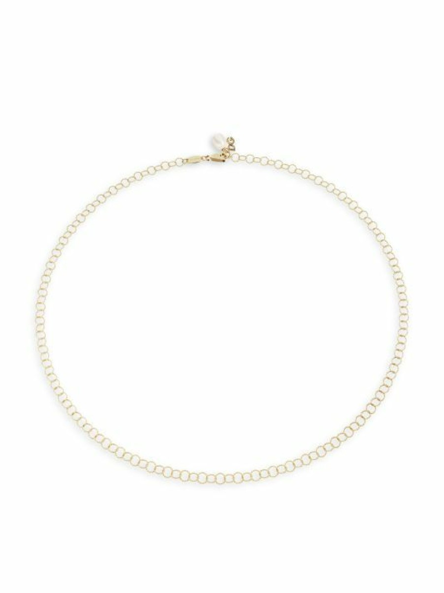 Jewelry * | Dolce&Gabbana 18K Gold & Pearl Cable Chain Necklace