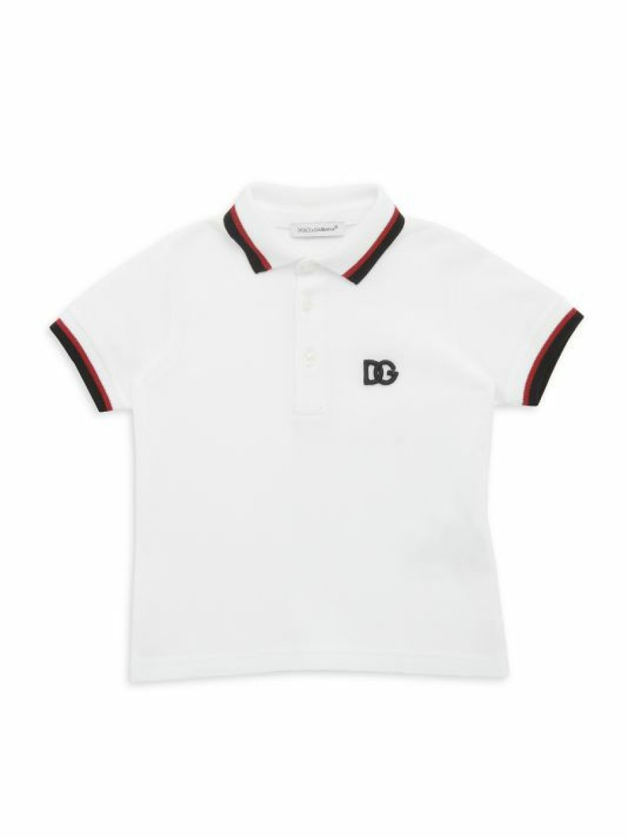 Kids * | Dolce&Gabbana Baby Boy'S Stripe-Trim Polo Shirt For Kids