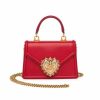 Handbags * | Dolce&Gabbana Devotion Leather Top Handle Bag