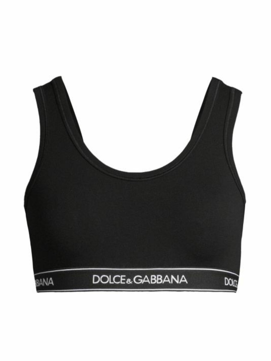 Women'S Clothing * | Dolce&Gabbana Logo Band Sports Bra