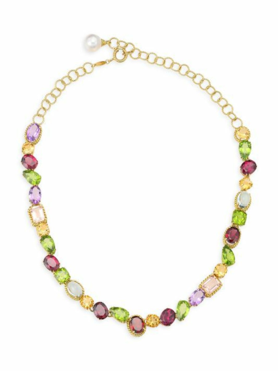 Jewelry * | Dolce&Gabbana 18K Yellow Gold & Multi-Stone Necklace