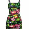 Women'S Clothing * | Dolce&Gabbana Floral Satin Mini Dress