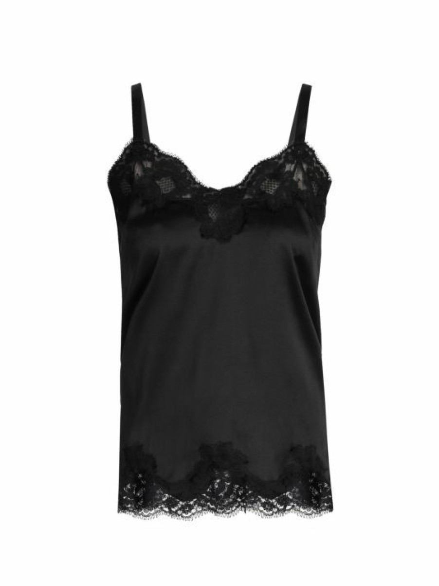 Women'S Clothing * | Dolce&Gabbana Lace-Trim Satin Camisole