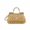 Handbags * | Dolce&Gabbana Sicily Raffia Top-Handle Bag