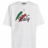 Men * | Dolce&Gabbana Stretch Interlock Printed T-Shirt For Men