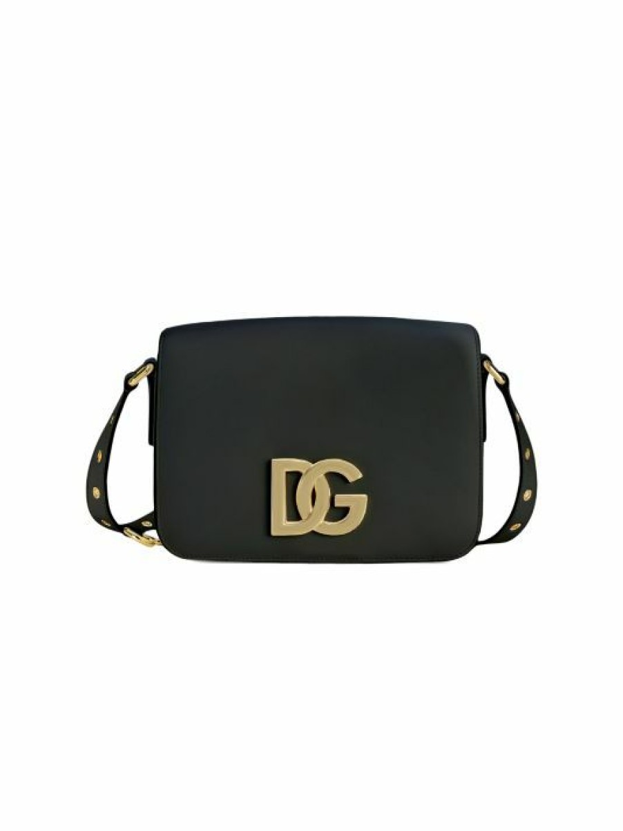 Handbags * | Dolce&Gabbana Medium Dg Millennials Leather Crossbody Bag