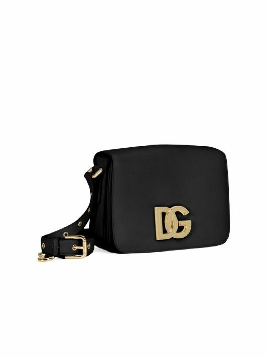 Handbags * | Dolce&Gabbana Medium Dg Millennials Leather Crossbody Bag