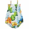 Kids * | Dolce&Gabbana Baby Girl'S Floral Bubble Romper For Kids