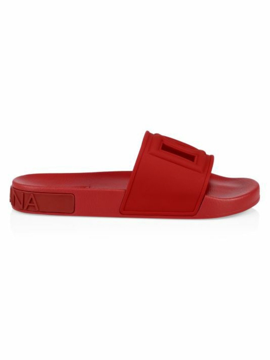 Men * | Dolce&Gabbana Dg Pool Slides For Men