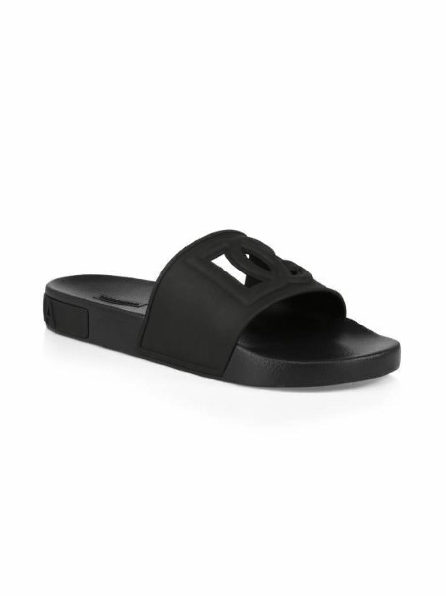 Men * | Dolce&Gabbana Dg Pool Slides For Men