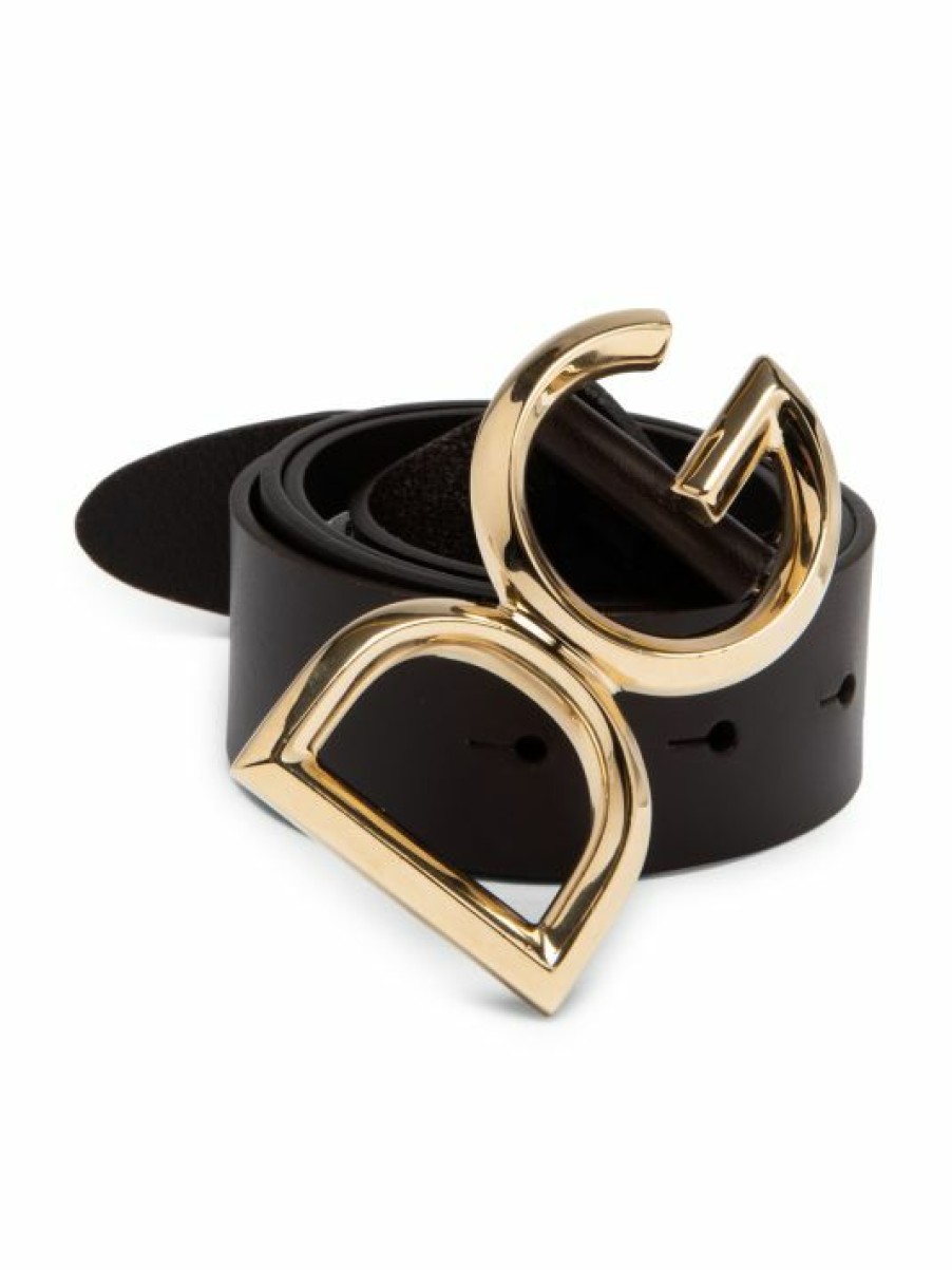 Accessories * | Dolce&Gabbana Dg Logo Buckle Belt For Men