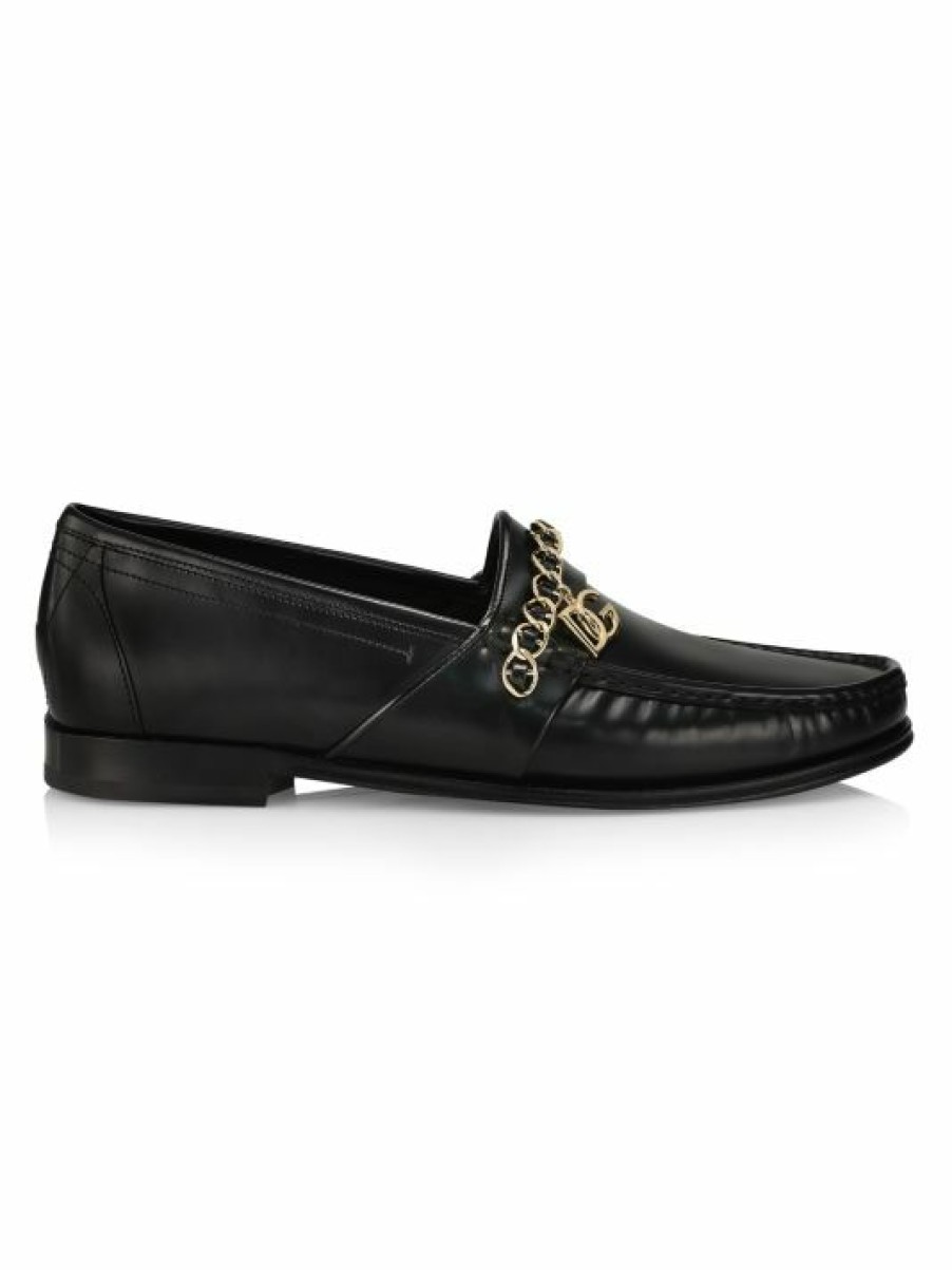 Men * | Dolce&Gabbana Visconti Leather Loafers For Men