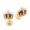 Jewelry * | Dolce&Gabbana 18K Yellow Gold, Lazuli, Sapphire, & Ruby Crown Cufflinks