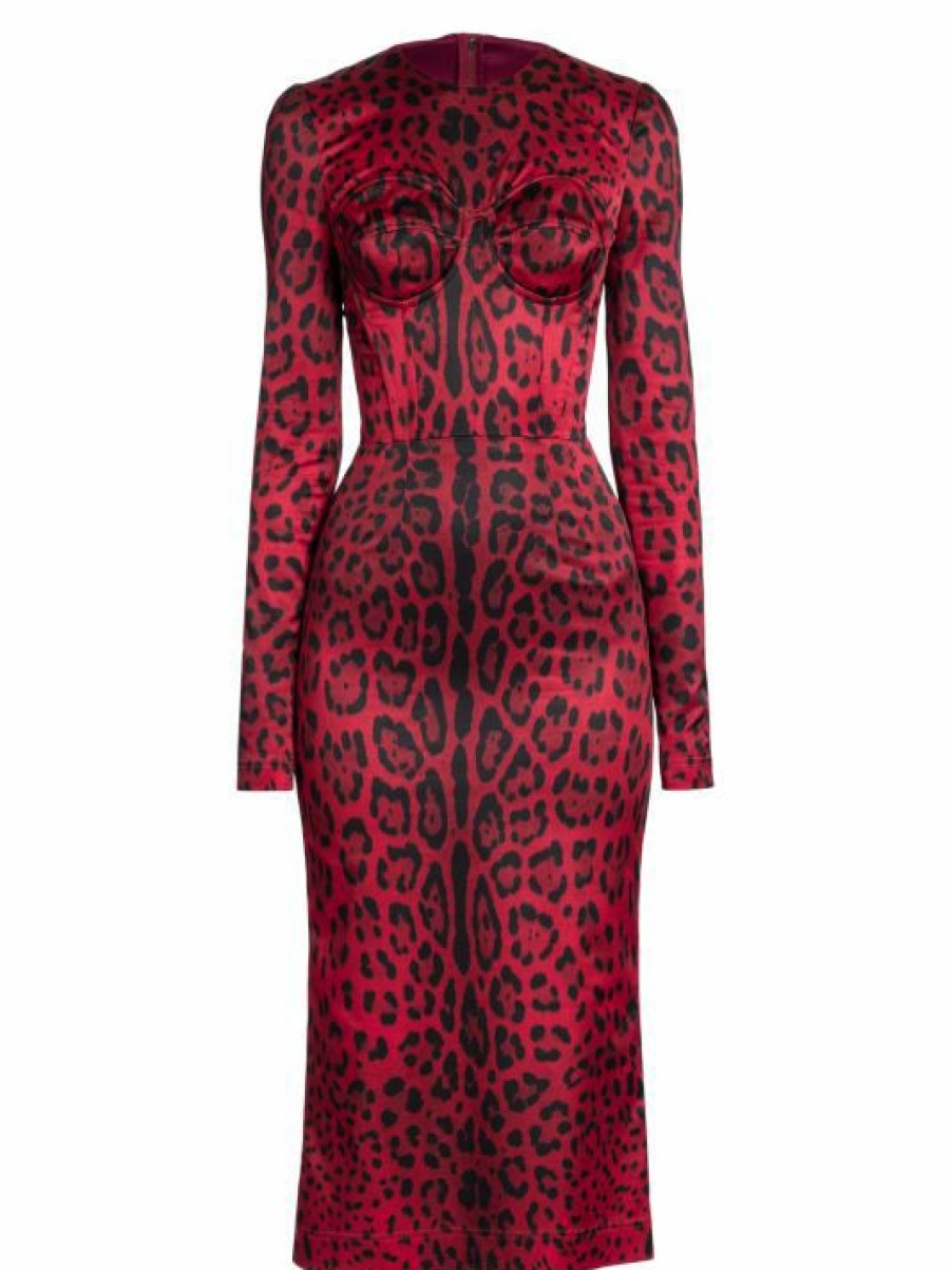 Women'S Clothing * | Dolce&Gabbana Leopard Print Dress