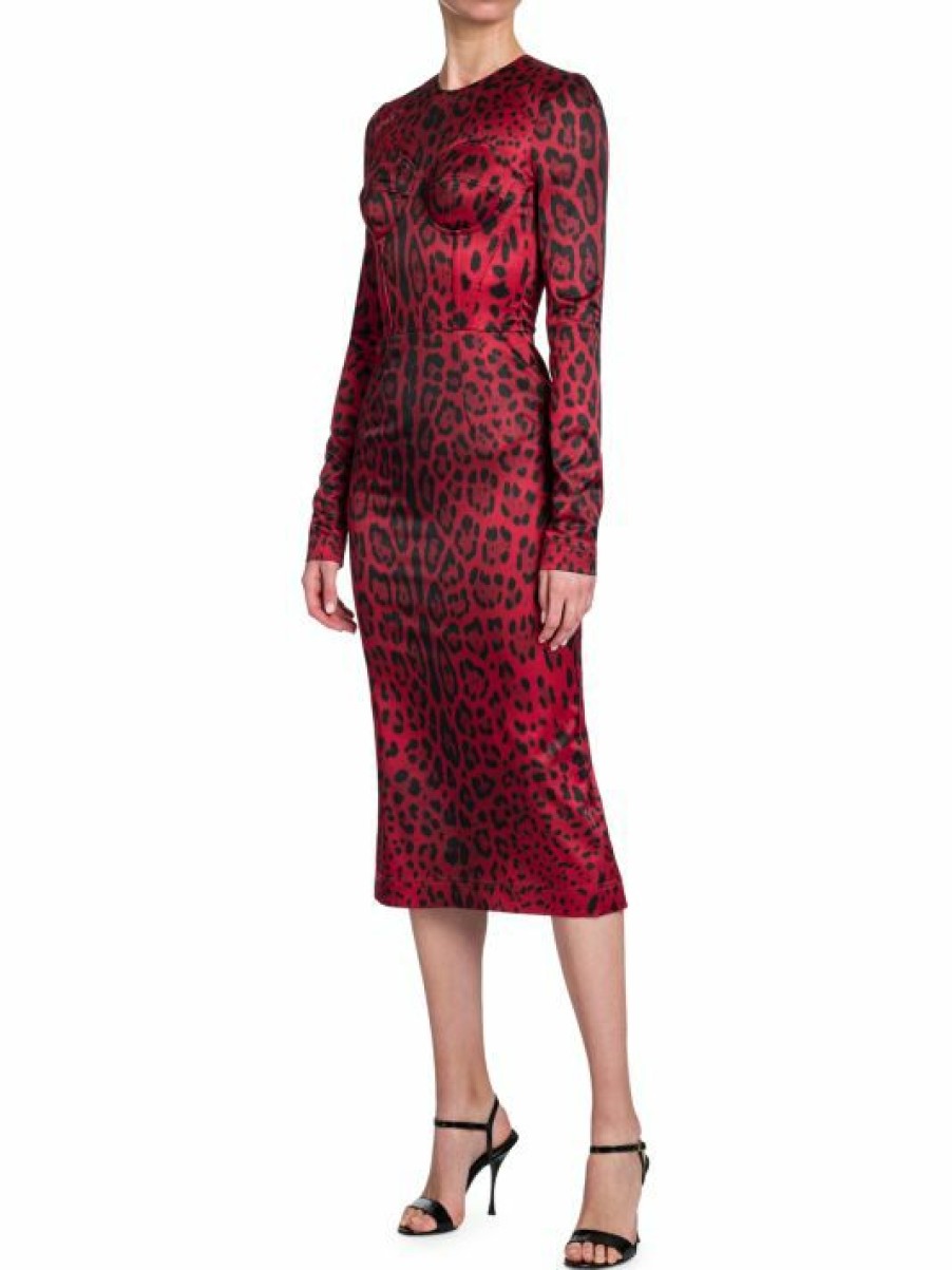 Women'S Clothing * | Dolce&Gabbana Leopard Print Dress