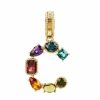 Jewelry * | Dolce&Gabbana Rainbow Alphabet 18K Yellow Gold & Multi Gemstone Initial C Charm