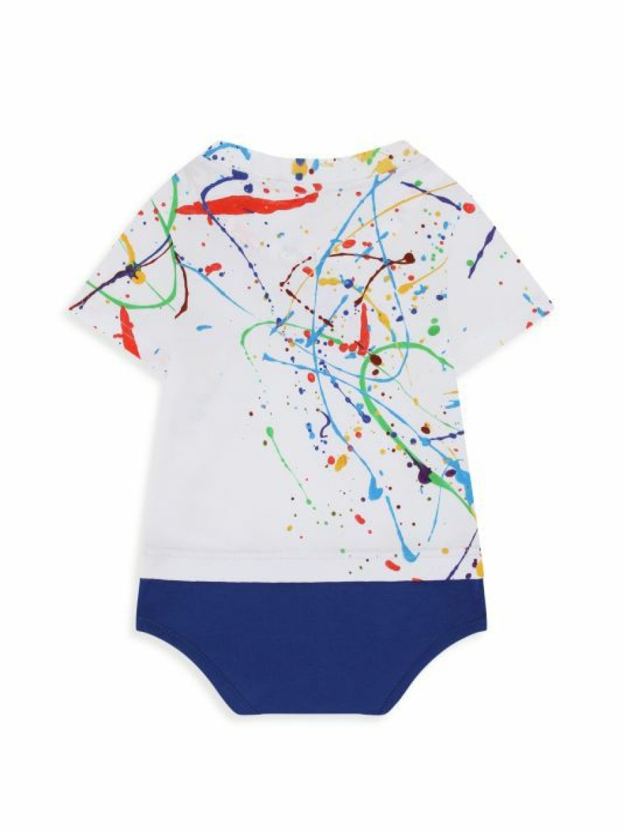 Kids * | Dolce&Gabbana Baby Girl'S Splatter Logo Onesie For Kids