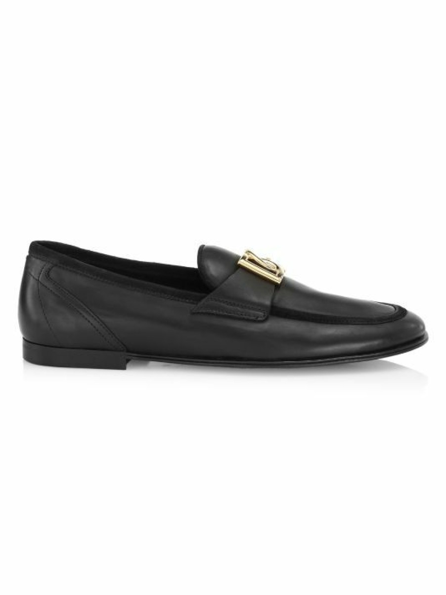 Men * | Dolce&Gabbana Ariosto Leather Loafers For Men