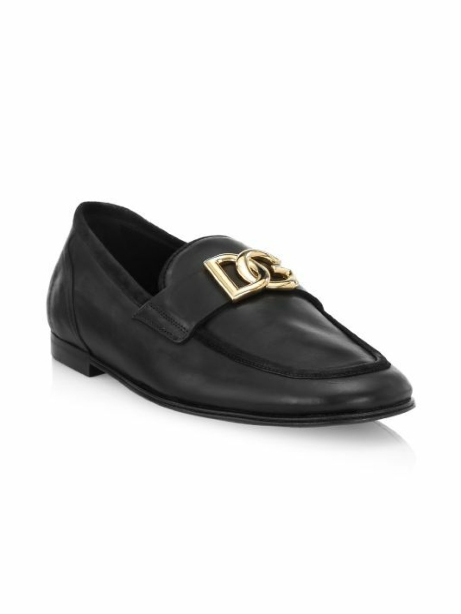 Men * | Dolce&Gabbana Ariosto Leather Loafers For Men