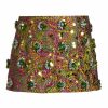 Women'S Clothing * | Dolce&Gabbana Lurex Metallic Jacquard Micro Mini Skirt