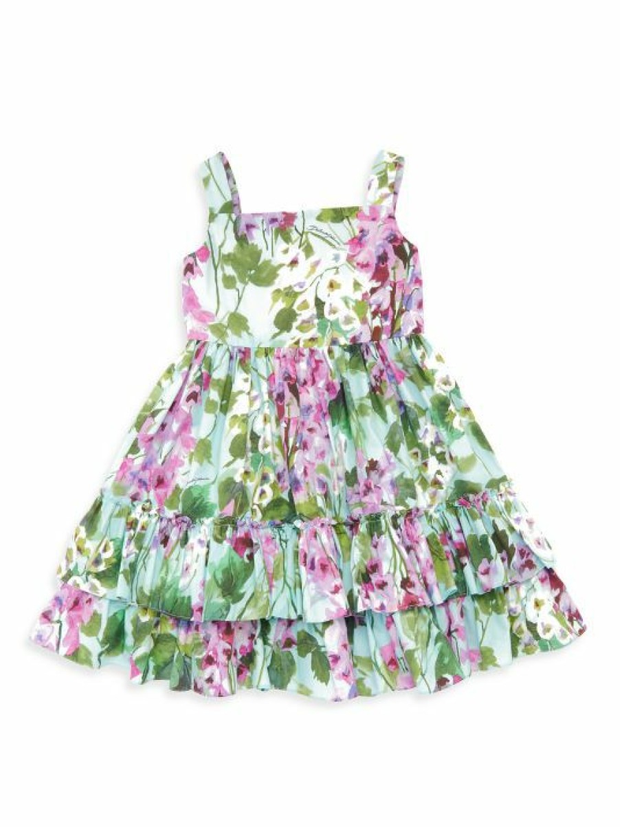 Kids * | Dolce&Gabbana Little Girl'S & Girl'S Floral Cotton Sundress For Kids